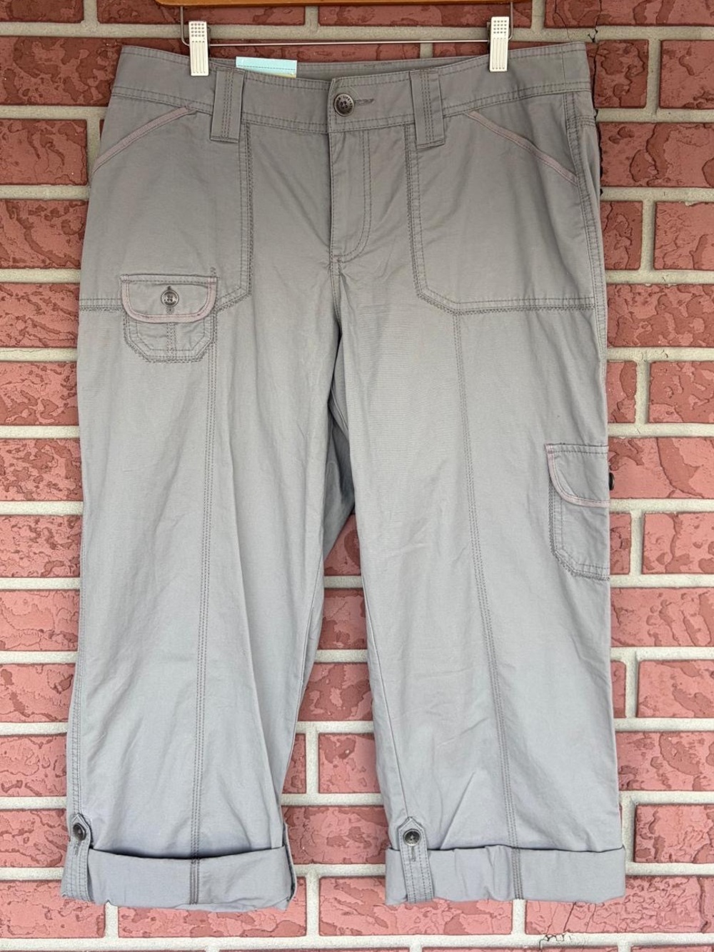 Sonoma Light Gray Cotton Capris